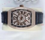 High Quality Franck Muller Vanguard Iced Out Full Diamond Replica Watches For Sale